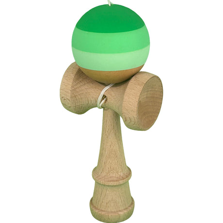 Jucarie Kendama X Originala, Profesionala, Flippy, din Lemn, Rubber Grip, 18 cm, Verde in 3 Culori - vivimall.ro