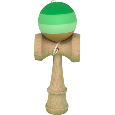 Jucarie Kendama X Originala, Profesionala, Flippy, din Lemn, Rubber Grip, 18 cm, Verde in 3 Culori - vivimall.ro