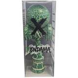 Kendama X Originala, Profesionala, Vivimall, Kendama Cracked, din Lemn, 18 cm, Verde Alb - vivimall.ro