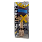 Kendama X Original, Професионална дървена играчка, Гумена дръжка, 18 см, Лилаво/Синьо