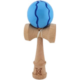 Kendama X Originala, Profesionala, Flippy, din Lemn, Super Sticky, 18 cm, Albastru - vivimall.ro