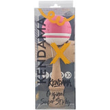 Jucarie Kendama X Originala, Profesionala, Flippy, Super Sticky din Lemn, 18 cm, pentru Copii si Adulti, Roz/Alb - vivimall.ro