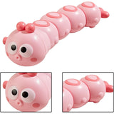 Jucarie Mecanica Pentru Copii Omida Haioasa, Material Abs, Cu Cheita, Distractiva, Se Taraste, Se Misca, 15 X 4 Cm - vivimall.ro
