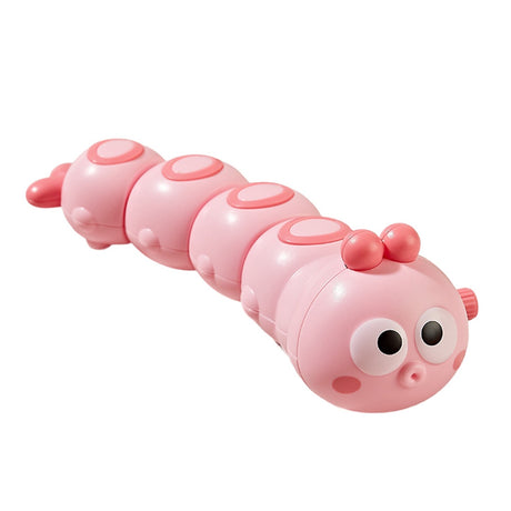 Jucarie Mecanica Pentru Copii Omida Haioasa, Material Abs, Cu Cheita, Distractiva, Se Taraste, Se Misca, 15 X 4 Cm - vivimall.ro