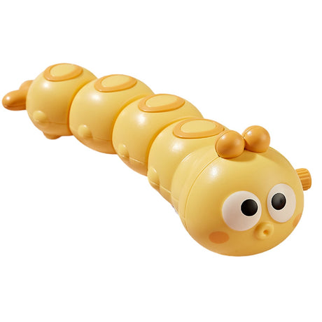 Jucarie Mecanica Pentru Copii Omida Haioasa, Material Abs, Cu Cheita, Distractiva, Se Taraste, Se Misca, 15 X 4 Cm - vivimall.ro