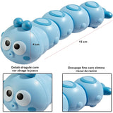 Jucarie Mecanica Pentru Copii Omida Haioasa, Material Abs, Cu Cheita, Distractiva, Se Taraste, Se Misca, 15 X 4 Cm - vivimall.ro