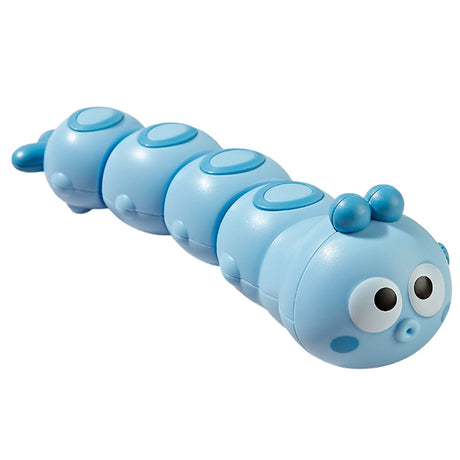 Jucarie Mecanica Pentru Copii Omida Haioasa, Material Abs, Cu Cheita, Distractiva, Se Taraste, Se Misca, 15 X 4 Cm - vivimall.ro