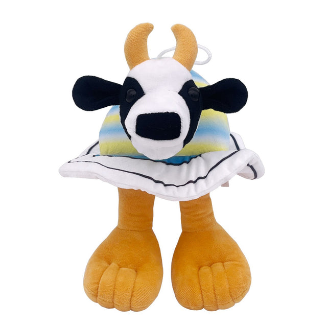 Jucarie Moale de Plus Italian Brainrot, Flippy, cu Agatatoare, Model Vaca Saturno Saturnita, Jucarie Moale pentru Copii, 23 x 17 cm, Albastru deschis - vivimall.ro