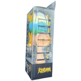 Jucarie Kendama X Originala, Profesionala, Flippy, din Lemn, Rubber Grip, 18 cm, Gradient Galben/Albastru/Verde - vivimall.ro