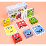 Cub educativ din lemn Montessori 64 carti | LearnCube - vivimall.ro