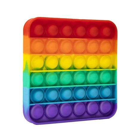 Jucarie Pop it Now &amp; Flip it, Push Bubble Patrat Multicolor Model 6 - vivimall.ro