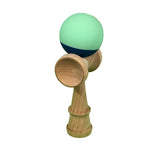 Kendama X Originala, Profesionala din Lemn, Rubber Grip, 18 cm, Albastru/Turcoaz - vivimall.ro