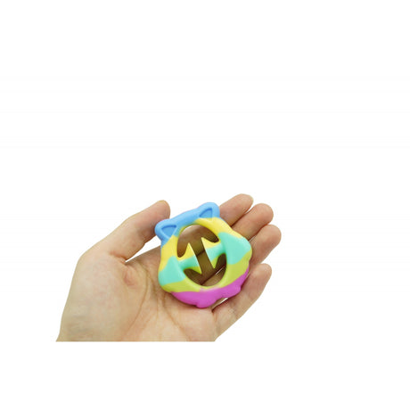 Jucarie senzoriala antistres cu ventuza de decompresie, Antrenare antebrat, Fidget Toy, Model Ursulet, Macarons - vivimall.ro