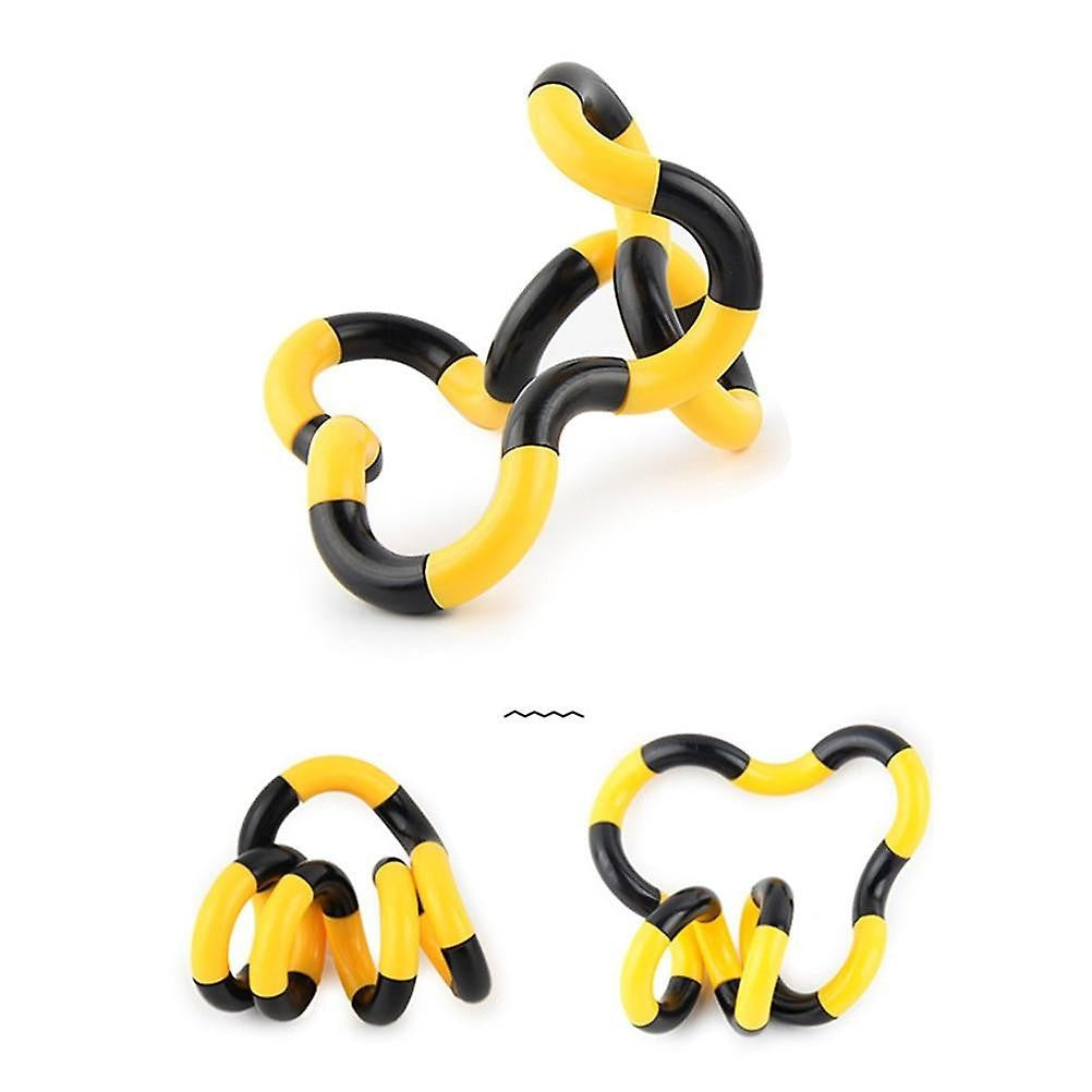Сензорна антистрес играчка, Fidget Twist с безкрайни декомпресионни движения, /Черна