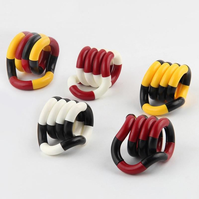 Сензорна антистрес играчка, Fidget Twist с безкрайни декомпресионни движения, /Черна