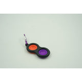 Jucarie Senzoriala Antistres, Simple Dimple, Breloc 2 Bulinute, Negru - vivimall.ro