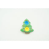 Jucarie senzoriala antistres, Simple Dimple, Breloc cu 2 bulinute, Brad, Multicolor - vivimall.ro