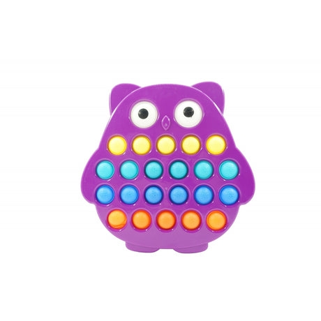 Jucarie senzoriala antistres, Simple Dimple, Bufnita, Multicolor, V1 - vivimall.ro
