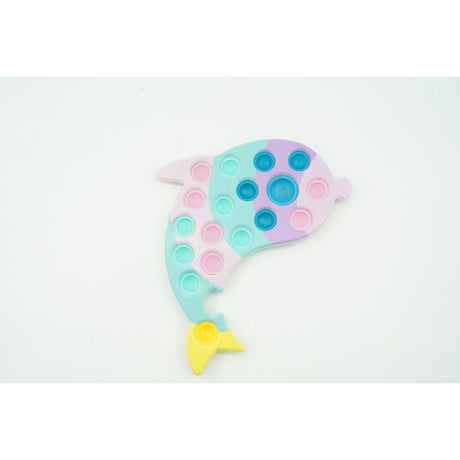 Jucarie Senzoriala Antistres, Simple Dimple, Delfin, Macarons - vivimall.ro