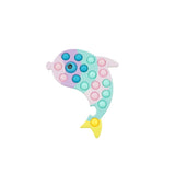 Jucarie Senzoriala Antistres, Simple Dimple, Delfin, Macarons - vivimall.ro