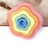 Jucarie Senzoriala de Echilibru, Flippy, Tip Stepping Stones, 5 Piese, din Spuma, pentru Miscare, Sarituri, Prindere, Diametru 28 cm, Model 2, Multicolor - vivimall.ro