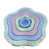 Jucarie Senzoriala de Echilibru, Flippy, Tip Stepping Stones, 5 Piese, din Spuma, pentru Miscare, Sarituri, Prindere, Diametru 28 cm, Model 4, Multicolor - vivimall.ro