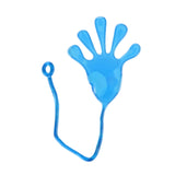 Jucărie senzorială elastică Flippy model brat elastic, culoare albastru, vedere frontală, dimensiuni 20×7 cm