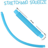 Jucarie Senzoriala - Fidget Pop Tubes, Antistres, Super Elastic
