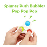 Сензорна играчка Spinner - Fidget Toy, Simple Dimple, 7 см, бяла/ 