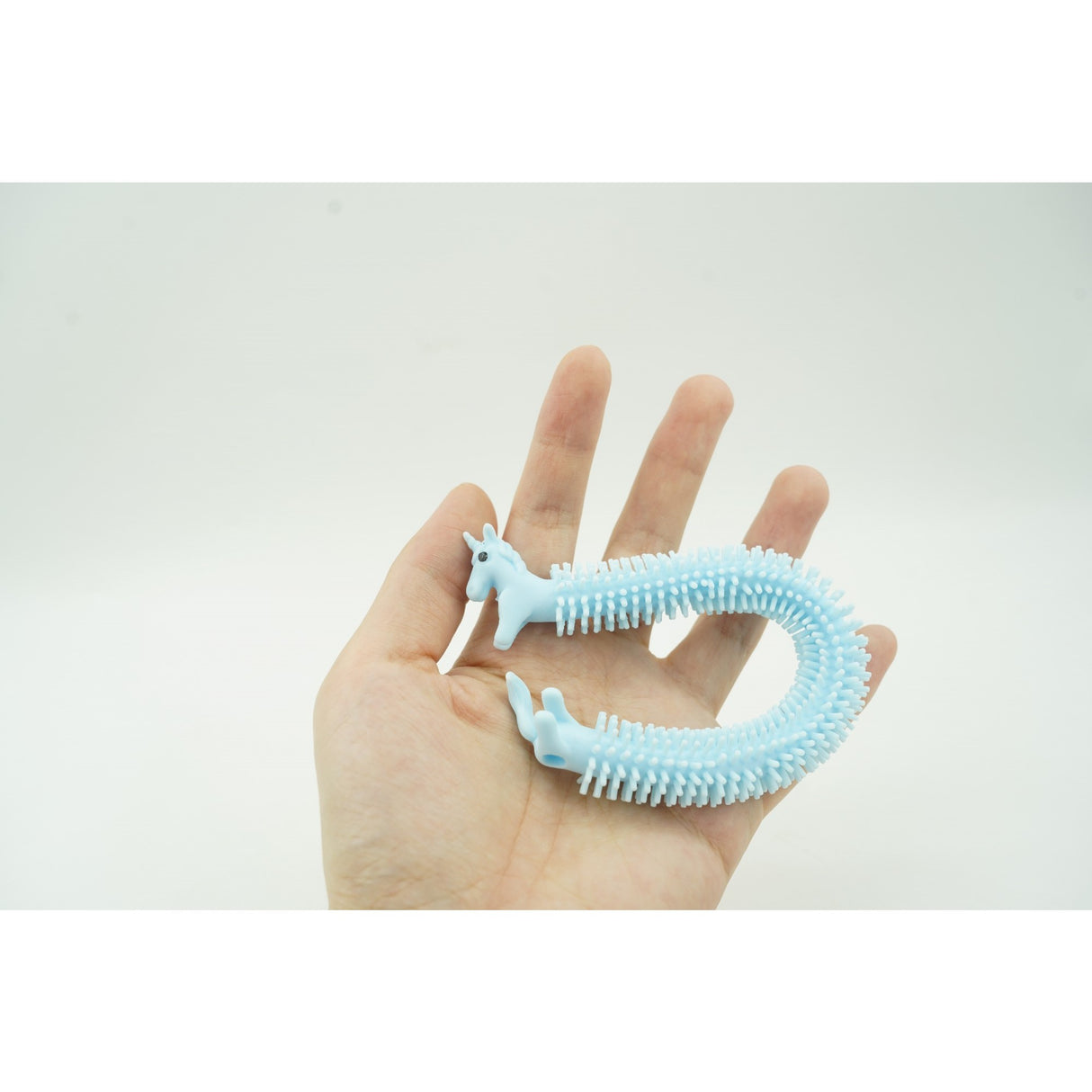 Jucarie Senzoriala Superelastica, Antistres, Fidget Toy, Unicorn Noodles, Albastru - vivimall.ro
