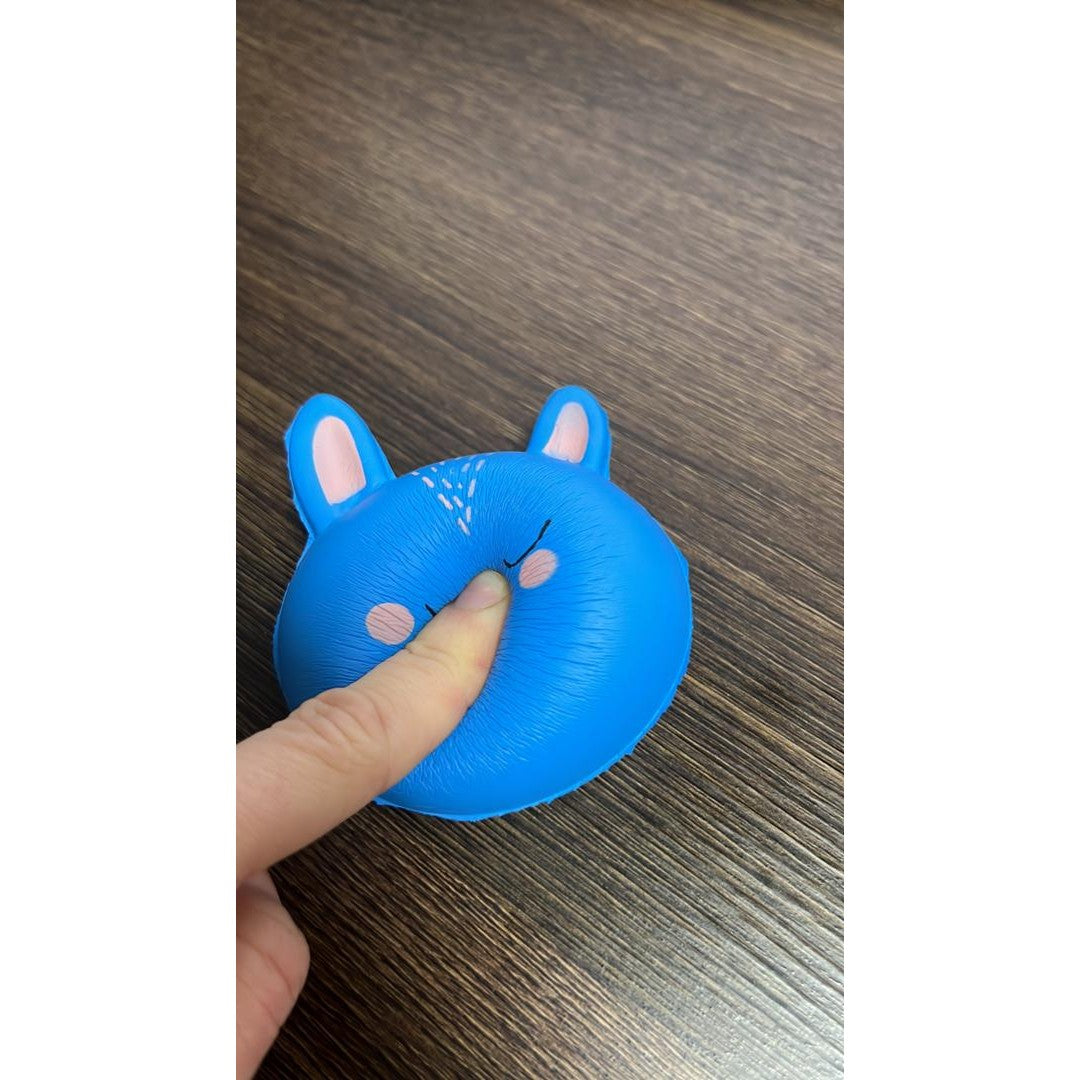 Jucarie Squish Toy Vivimall, model pisica albastra - vivimall.ro