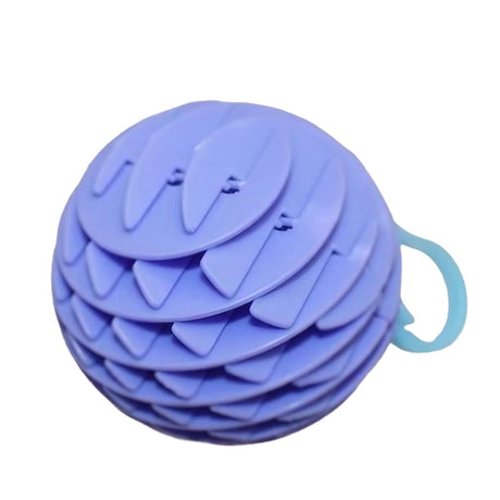 Jucarie Worm Fidget De Decompresie, Anti Stres, Dimensiune Compacta 6 Cm, Dimensiune Extinsa 15.5 Cm, Albastru Eschis - vivimall.ro