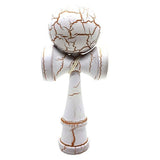 Kendama Ball Full Crack Auriu Lemn Fag Alb - vivimall.ro