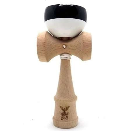 Kendama Ball Originala Alba Cu O Dunga Neagra Subtire - vivimall.ro