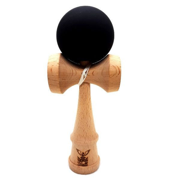 Kendama Ball Originala Lemn Fag Mat Grip Negru - vivimall.ro