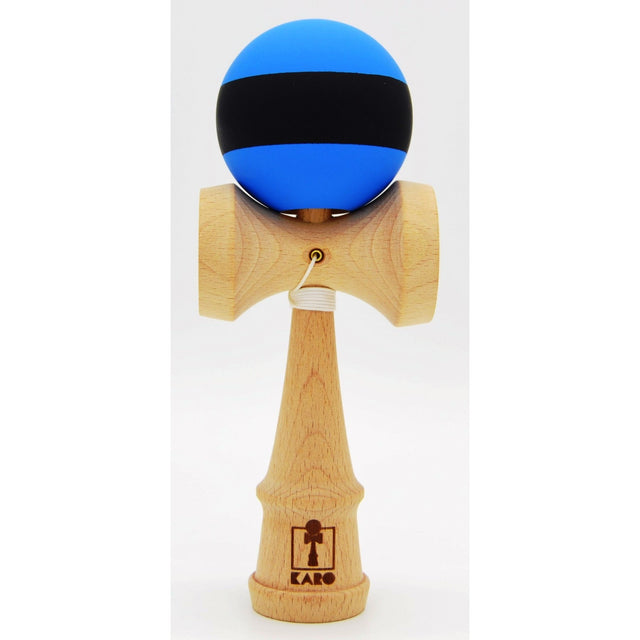 Kendama Karo Grip 3C Lemn Fag Albastru Negru - vivimall.ro
