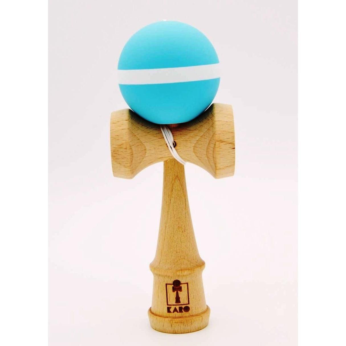 Kendama Karo Grip Stripe Lemn Fag Bleu Alb - vivimall.ro