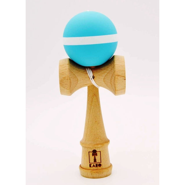 Kendama Karo Grip Stripe Lemn Fag Bleu Alb - vivimall.ro