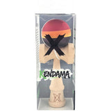 Kendama Originala X, Profesionala, Flippy, Rubber Grip, din Lemn, 18 cm, Rosu/Galben/Negru - vivimall.ro