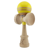 Kendama Originala X - Rainbow, Super Sticky, V3 King Size Cup, Gaura in Baza, Profesionala, Vivimall, din Lemn, 18 cm, Galben