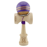 Kendama Originala X - Rainbow, Super Sticky, V3 King Size Cup, Gaura in Baza, Profesionala, Vivimall, din Lemn, 18 cm, Indigo