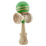 Kendama Originala X - Rainbow, Super Sticky, V3 King Size Cup, Gaura in Baza, Profesionala, Vivimall, din Lemn, 18 cm, Verde