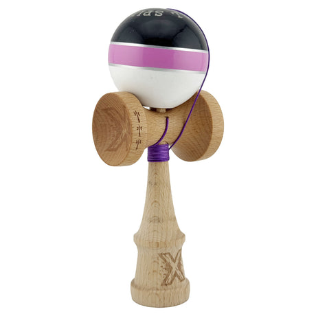 Kendama Originala X - ROYAL , Profesionala, Vivimall, din Lemn, 18 cm, Rose-Silver - vivimall.ro