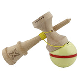 Kendama Originala X - Silken, Super Sticky, V3 King Size Cup, Gaura in Baza, Profesionala, Vivimall, din Lemn, 18 cm, Cream - vivimall.ro
