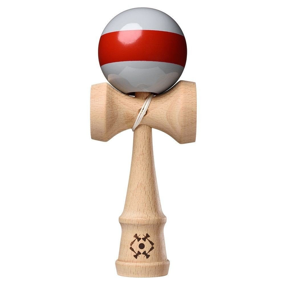 Kendama USA Tribute TRB104 Single Stripe Gri Rosu - vivimall.ro