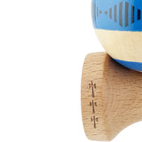 Kendama Originala X - FREQUENCY , Profesionala, Vivimall, din Lemn, 18 cm, Albastru - vivimall.ro