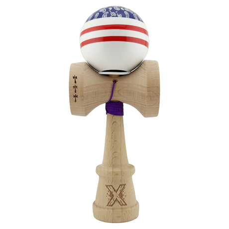 Kendama Originala X - Chicanos, Super Sticky, V3 King Size Cup, Gaura in Baza, Profesionala, Vivimall, din Lemn, 18 cm, Mov - vivimall.ro
