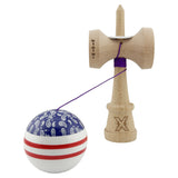 Kendama Originala X - Chicanos, Super Sticky, V3 King Size Cup, Gaura in Baza, Profesionala, Vivimall, din Lemn, 18 cm, Mov - vivimall.ro