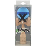 Kendama X Original, Professional, 18 см дървена, шарка на райета, синьо/синьо