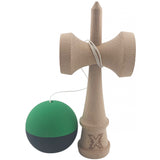 Kendama X Original, 18 см, Професионална, +9 години, Дървена, 2-цветен модел, Зелена/Черна